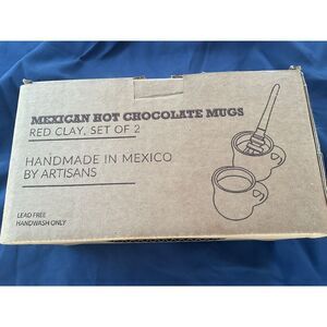 Handmade Mexican Red Clay Mugs Artisan